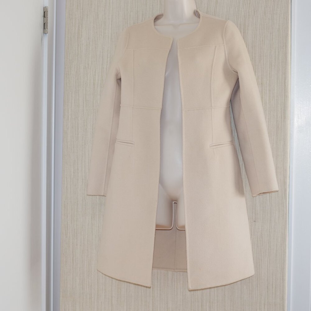 Ellie Kai wool Blush Pink wool Open coat jacket XS - Picture 9 of 9
